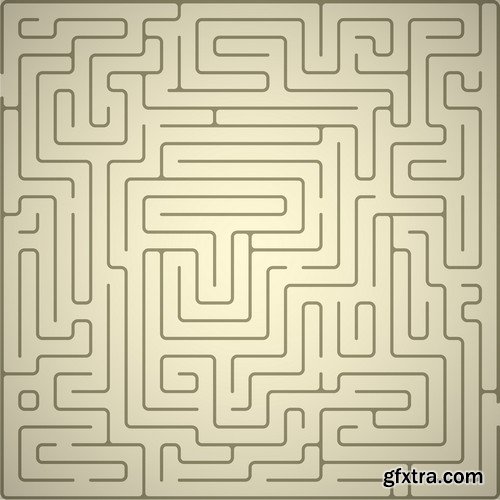 Stock Vectors - Maze, 25xEPS