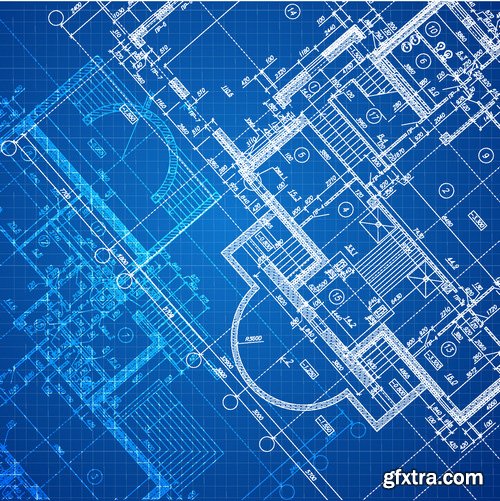 Stock Vectors - Architectural background 2, 25xEPS