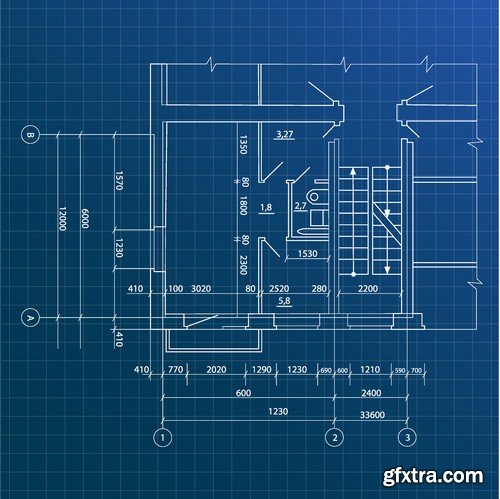 Stock Vectors - Architectural background 2, 25xEPS