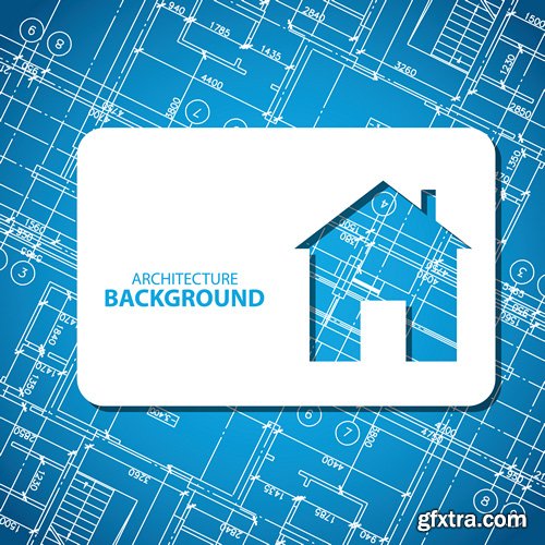 Stock Vectors - Architectural background 2, 25xEPS