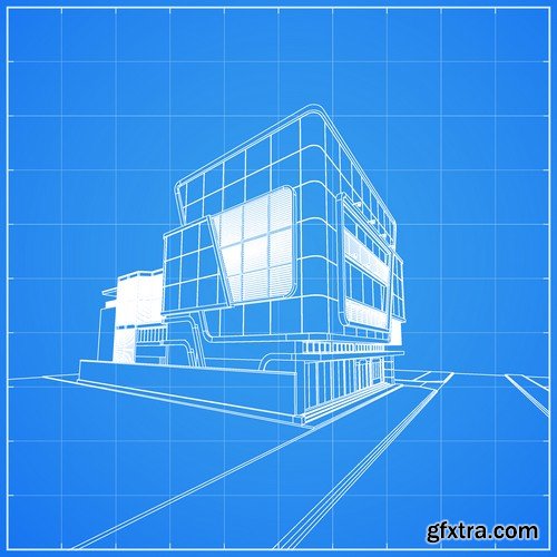 Stock Vectors - Architectural background 2, 25xEPS