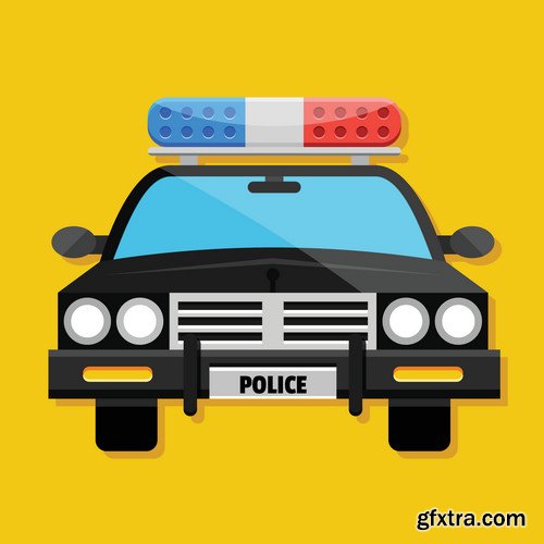 Stock Vectors - Police 2, 25xEPS