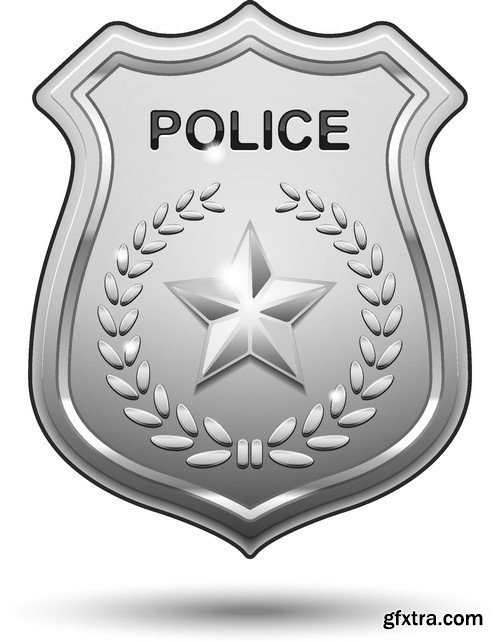 Stock Vectors - Police 2, 25xEPS