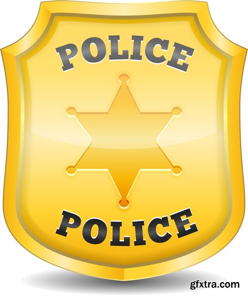 Stock Vectors - Police 2, 25xEPS