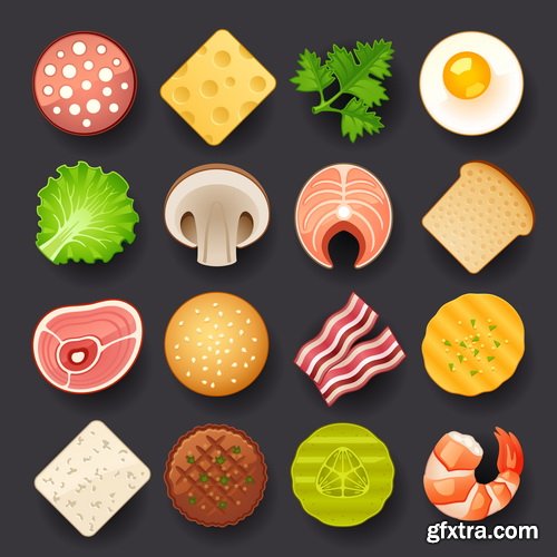 Amazing SS - Fruit icon set, 25xEPS