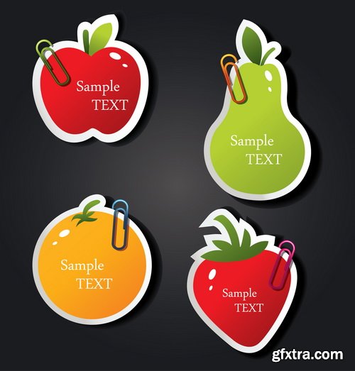 Amazing SS - Fruit icon set, 25xEPS