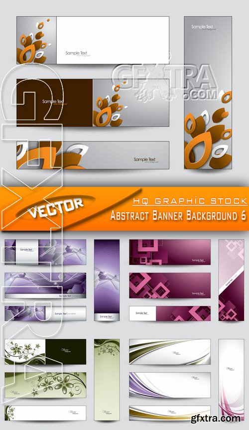 Stock Vector - Abstract Banner Background 6