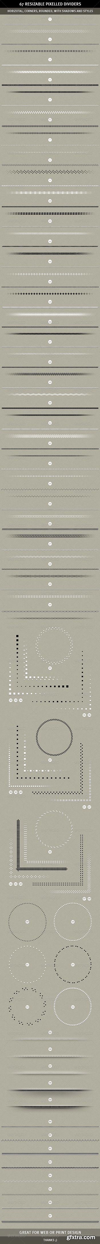 GraphicRiver - 197 Resizable Dividers Bundle