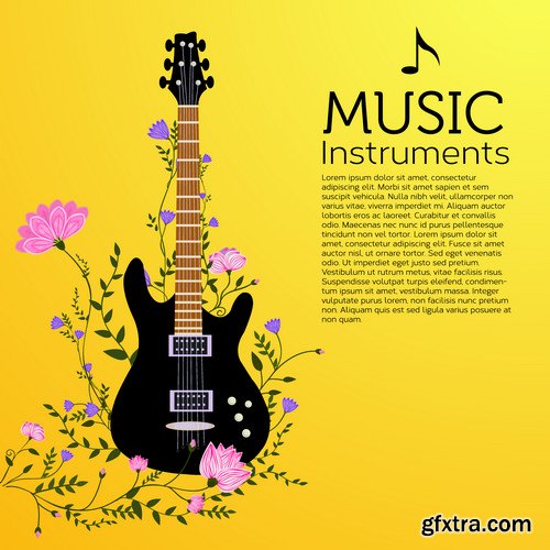 Stock Vectors - Musical Instruments 2, 25xEPS