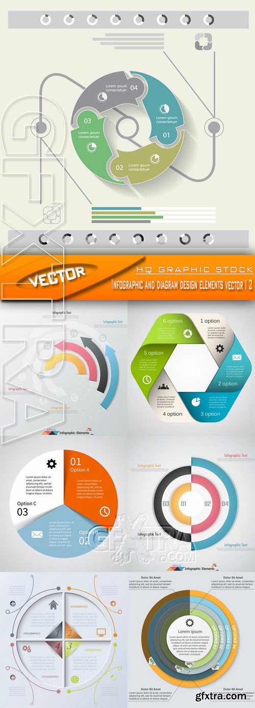 Stock Vector - Infographic and diagram design elements vector 12