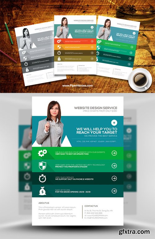 Web Agency Flyer Template