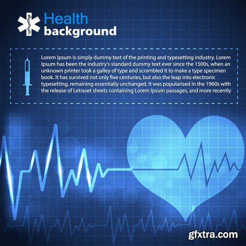 Stock Vectors - Medical background 3, 25xEPS