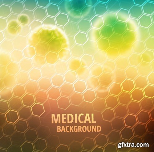 Stock Vectors - Medical background 3, 25xEPS