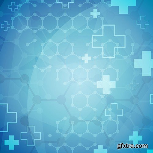 Stock Vectors - Medical background 3, 25xEPS