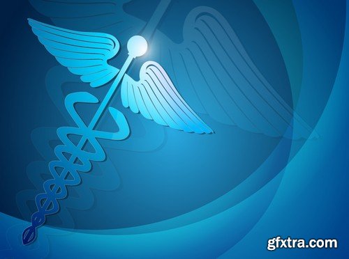 Stock Vectors - Medical background 3, 25xEPS