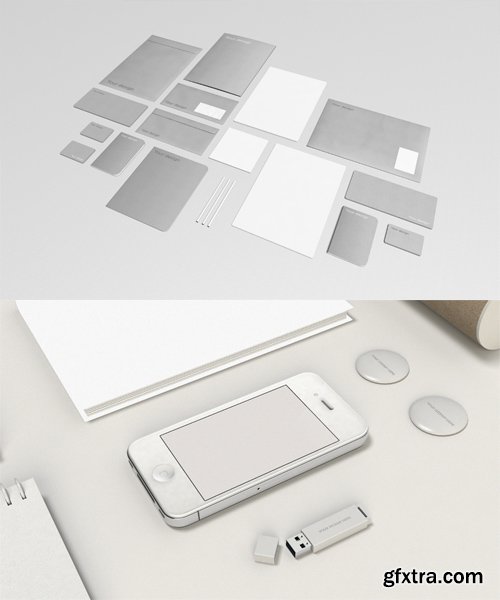 2 Stationery Mock up Templates Collection