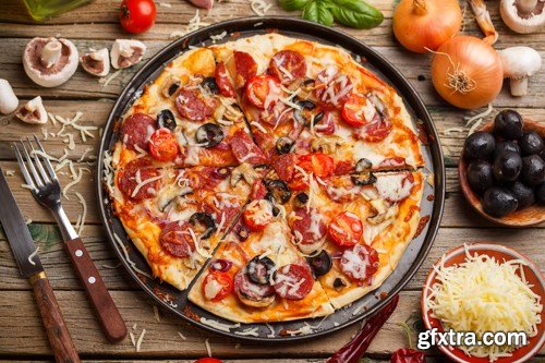 Tasty Italian Pizza - 25 JPEGs