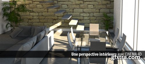 Tuto C4D Architecture : perspective d'interieur avec Cinema 4D 13