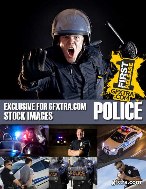 Stock Photos - Police, 25xJPG