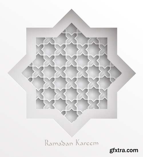 3D muslim cardboard graphics, 25xEPS