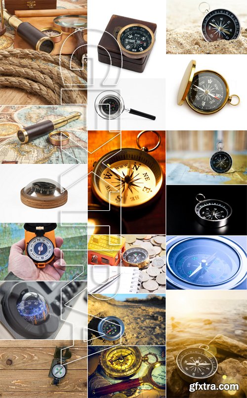 Stock Photos - Compass, 25xJPG