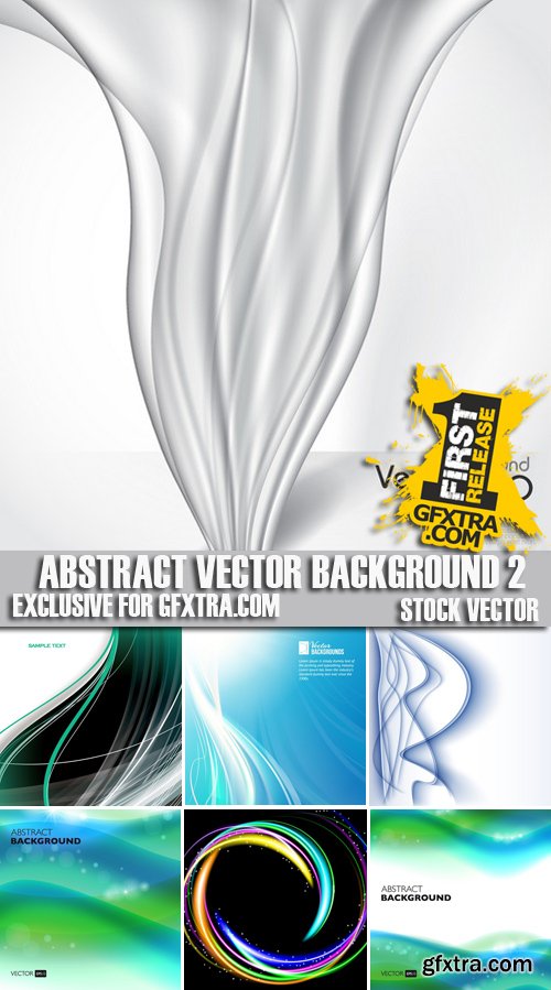 Stock Vectors - Abstract Vector Background Wave 2, 25xEPS