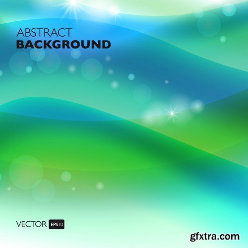 Stock Vectors - Abstract Vector Background Wave 2, 25xEPS