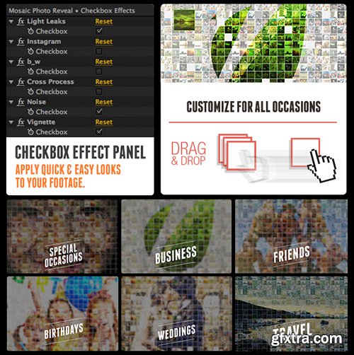 Videohive Mosaic Photo Reveal 7266788