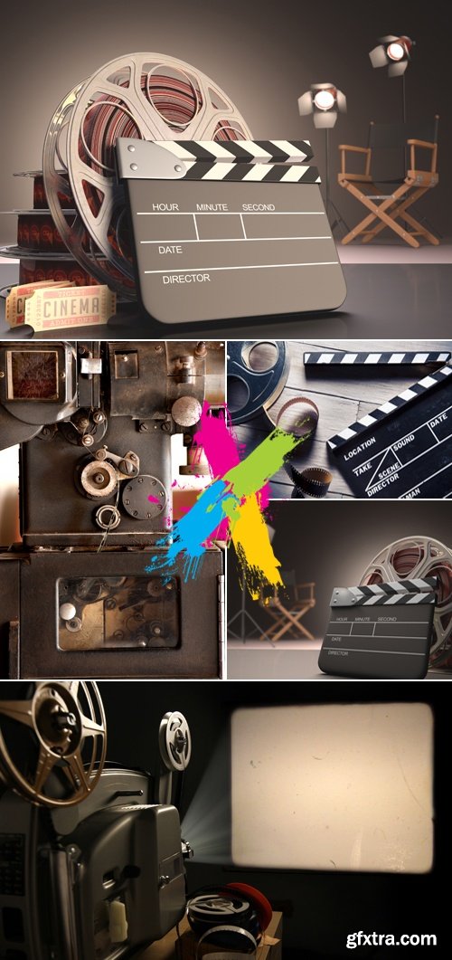 Stock Photo - Retro Cinema Objects