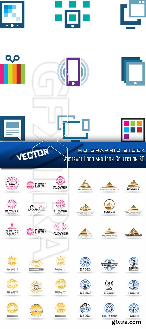 Stock Vector - Abstract Logo and Icon Collection 20