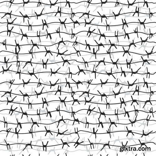 Stock Vectors - Barbed wire, 25xEPS