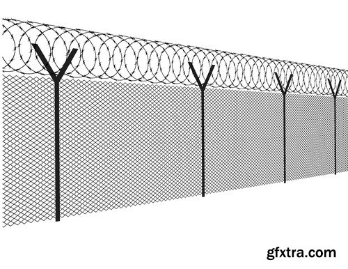 Stock Vectors - Barbed wire, 25xEPS