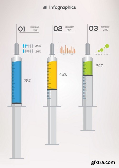 Stock Vectors - Medical Infographic 5, 25xEPS