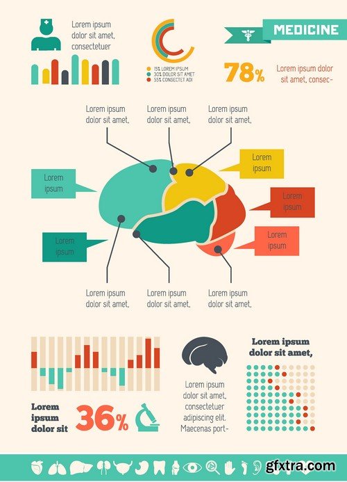 Stock Vectors - Medical Infographic 5, 25xEPS