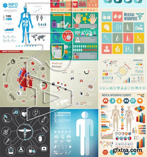 Stock Vectors - Medical Infographic 5, 25xEPS