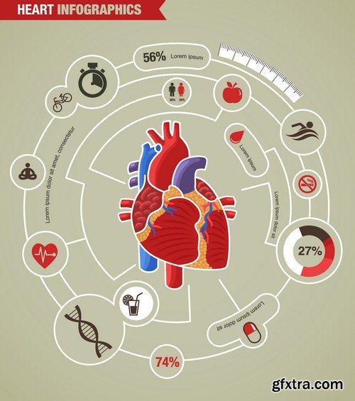 Stock Vectors - Medical Infographic 5, 25xEPS