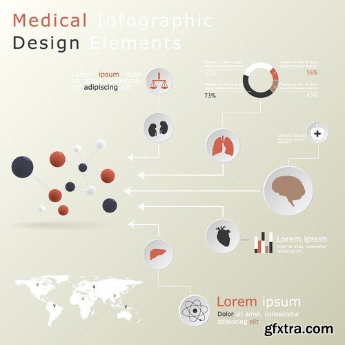 Stock Vectors - Medical Infographic 5, 25xEPS