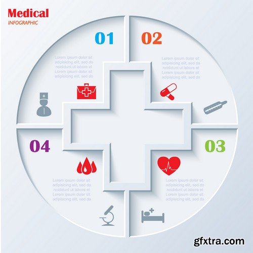 Stock Vectors - Medical Infographic 5, 25xEPS