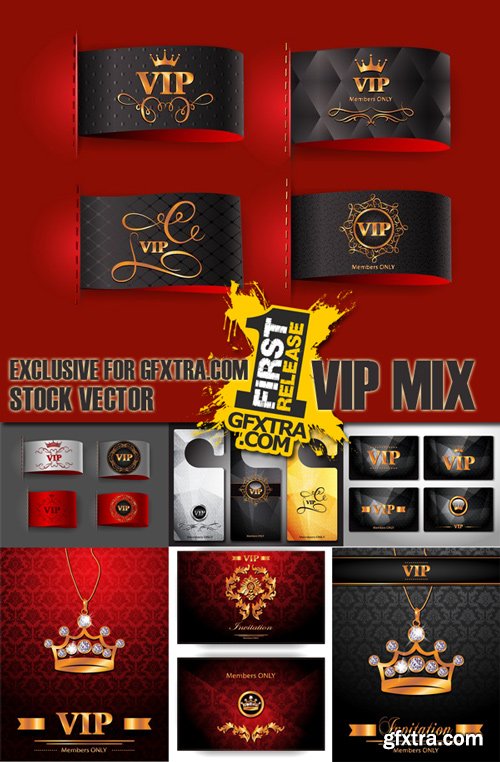 Stock Vectors - Vip, 25xEPS