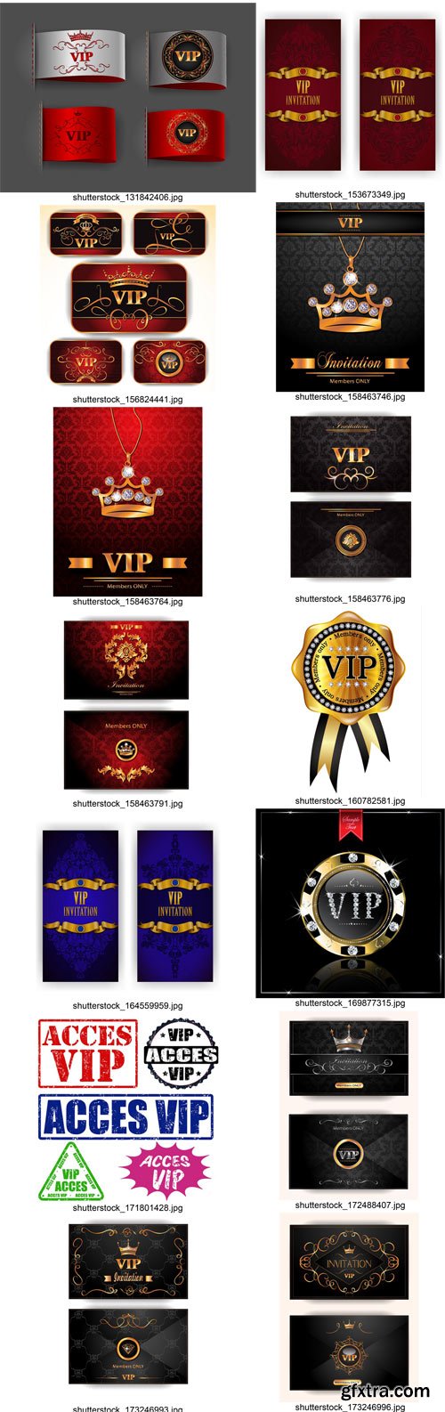 Stock Vectors - Vip, 25xEPS