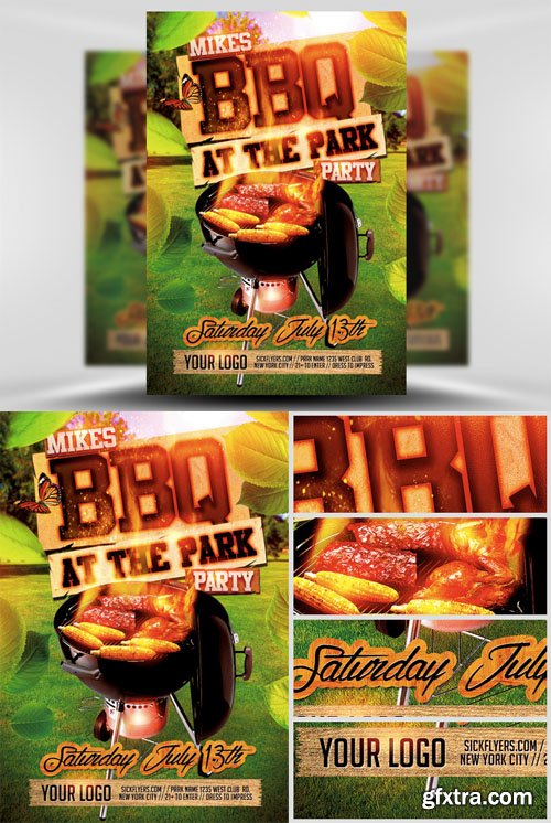 Summer BBQ Flyer Template