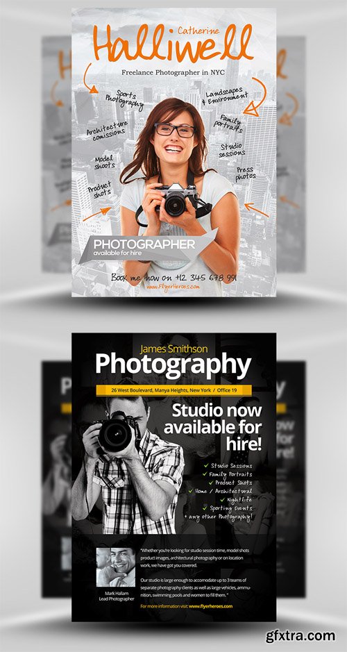 Photography Flyer Templates Set 3