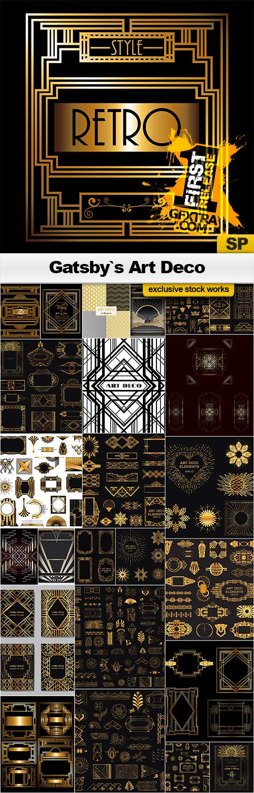 Gatsby Art Deco - 25x EPS