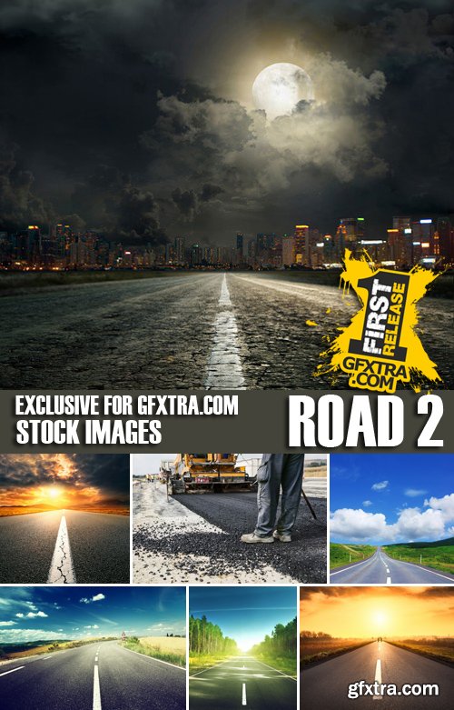 Stock Photos - Road 2, 25xJPG