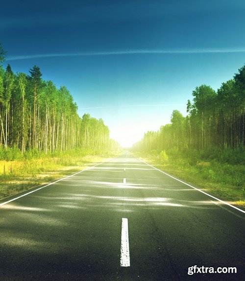 Stock Photos - Road 2, 25xJPG