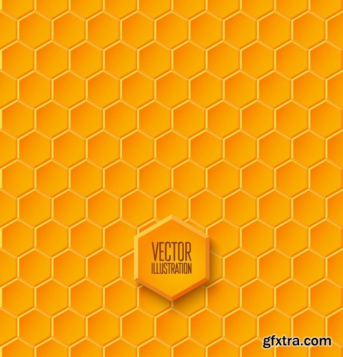 Stock Vectors - Honey, Bee, 25xEPS