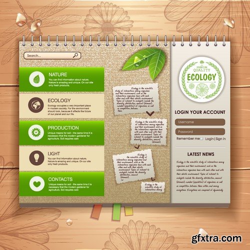 Stock Vectors - Ecology infographic template 3, 25xEPS