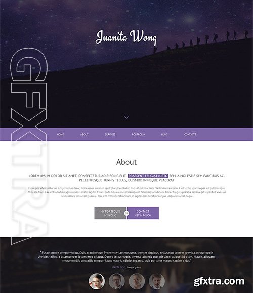 Clean Portfolio Onepage Parallax HTML5 Theme