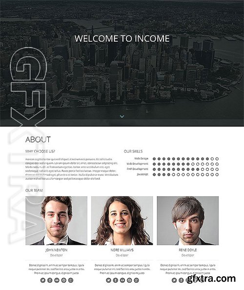 One page Parallax Creative Portfolio