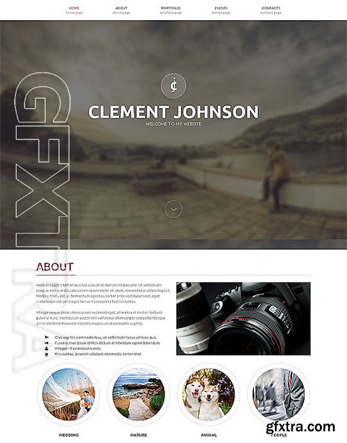 One Page Parallax Photographer Portfolio